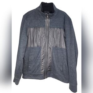 INC Mens two tone zip-up jacket, size L